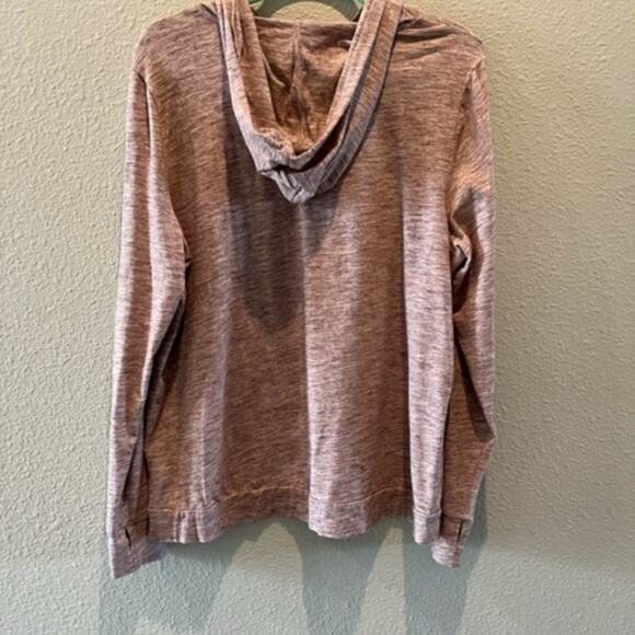 AnyBody Cozy Knit Jersey Message Hoodie - Picture 5 of 6